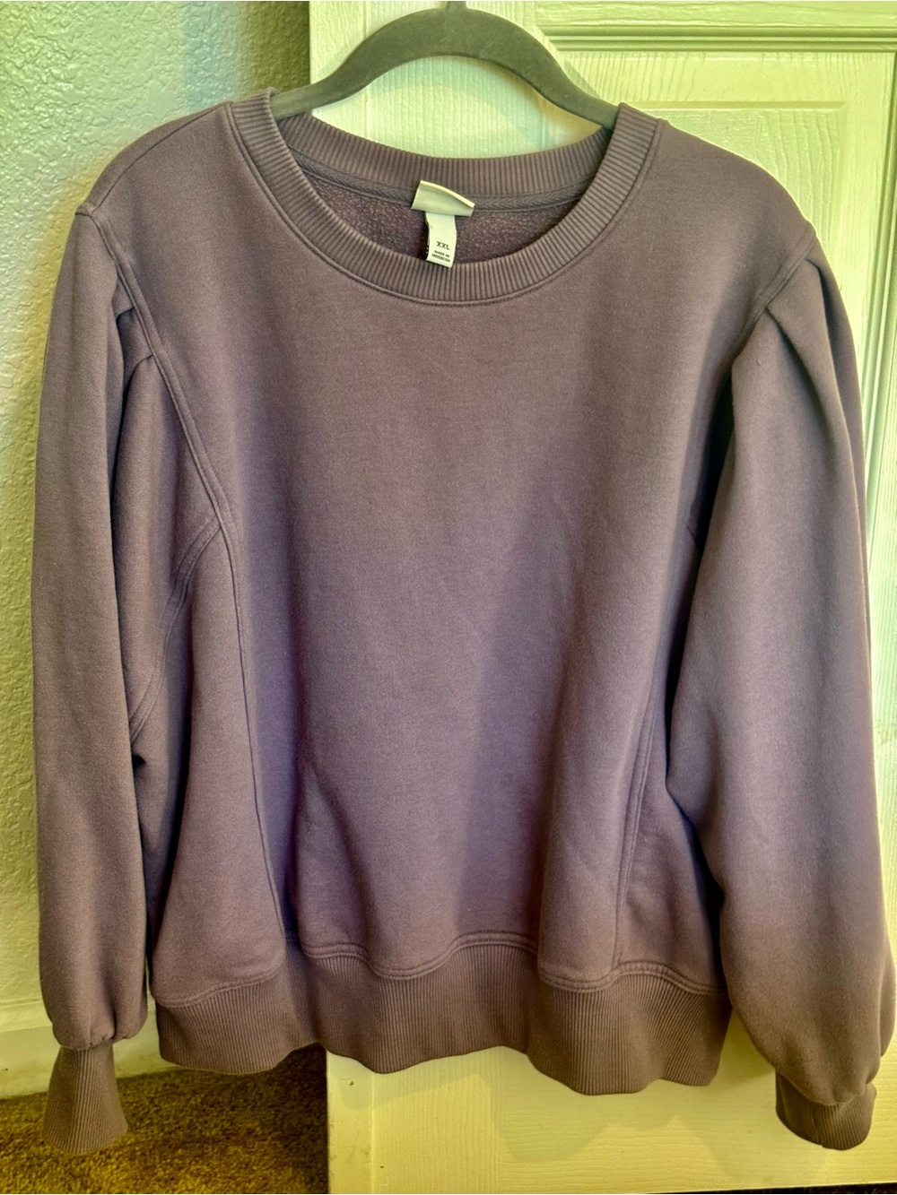 a new day Lavender Crewneck Pullover Sweatshirt